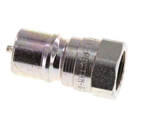 Steel DN 10 Hydraulic Coupling Plug G 3/8 inch Female Threads ISO 7241-1 B D 19.1mm