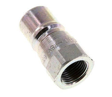 Steel DN 10 Hydraulic Coupling Plug G 3/8 inch Female Threads ISO 7241-1 B D 19.1mm