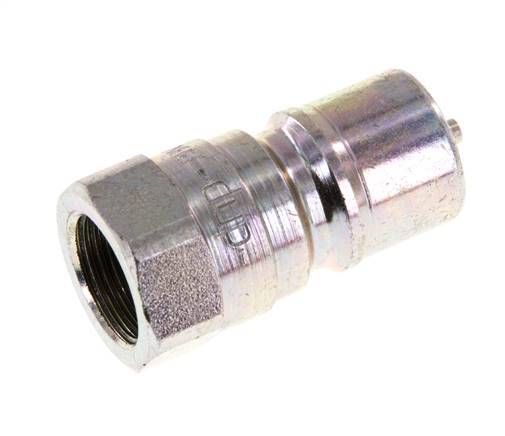 Steel DN 10 Hydraulic Coupling Plug G 3/8 inch Female Threads ISO 7241-1 B D 19.1mm