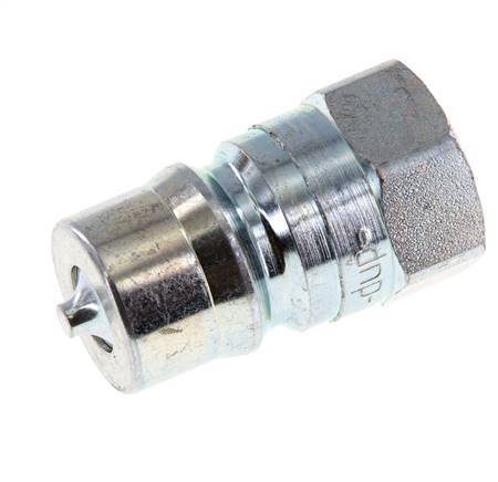 Steel DN 12.5 Hydraulic Coupling Plug G 1/2 inch Female Threads ISO 7241-1 B D 23.5mm