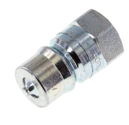 Steel DN 12.5 Hydraulic Coupling Plug G 1/2 inch Female Threads ISO 7241-1 B D 23.5mm