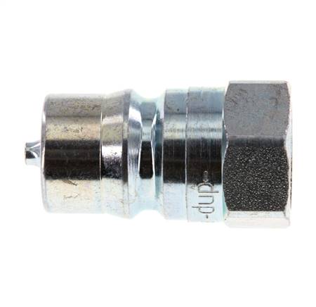 Steel DN 12.5 Hydraulic Coupling Plug G 1/2 inch Female Threads ISO 7241-1 B D 23.5mm