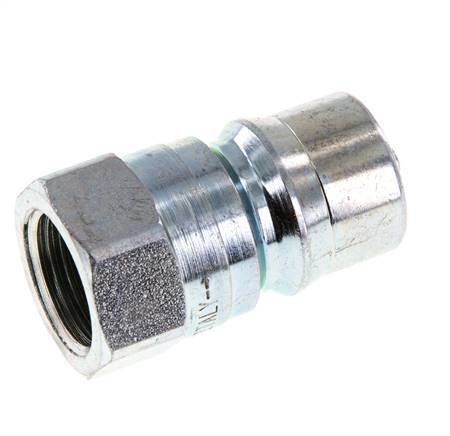 Steel DN 12.5 Hydraulic Coupling Plug G 1/2 inch Female Threads ISO 7241-1 B D 23.5mm