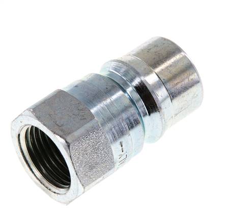 Steel DN 12.5 Hydraulic Coupling Plug G 1/2 inch Female Threads ISO 7241-1 B D 23.5mm