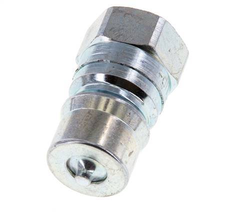Steel DN 12.5 Hydraulic Coupling Plug G 1/2 inch Female Threads ISO 7241-1 B D 23.5mm