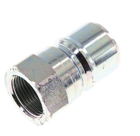 Steel DN 20 Hydraulic Coupling Plug G 3/4 inch Female Threads ISO 7241-1 B D 31.4mm
