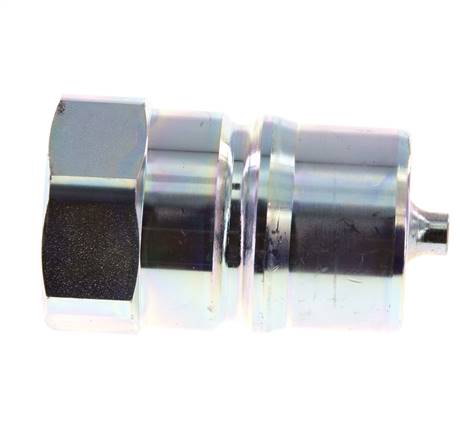 Steel DN 25 Hydraulic Coupling Plug G 1 inch Female Threads ISO 7241-1 B D 37.8mm