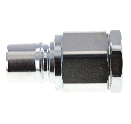 Steel DN 40 Hydraulic Coupling Plug G 1 1/2 inch Female Threads ISO 7241-1 B D 44.5mm