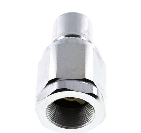 Steel DN 40 Hydraulic Coupling Plug G 1 1/2 inch Female Threads ISO 7241-1 B D 44.5mm