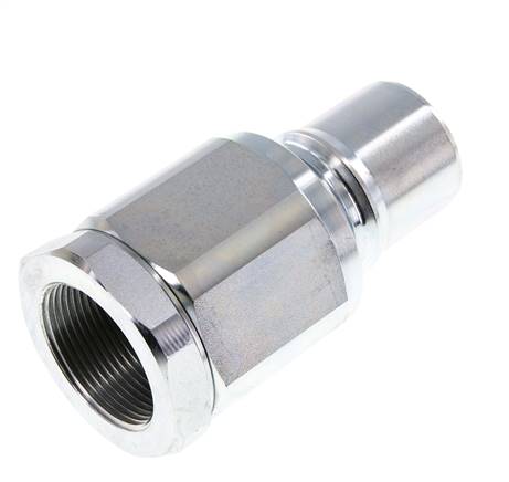 Steel DN 40 Hydraulic Coupling Plug G 1 1/2 inch Female Threads ISO 7241-1 B D 44.5mm