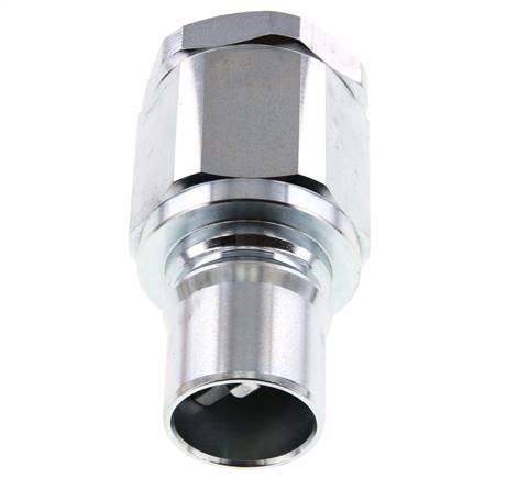 Steel DN 40 Hydraulic Coupling Plug G 1 1/2 inch Female Threads ISO 7241-1 B D 44.5mm