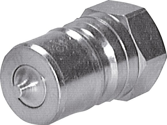 Steel DN 50 Hydraulic Coupling Plug G 2 inch Female Threads ISO 7241-1 B D 63.2mm