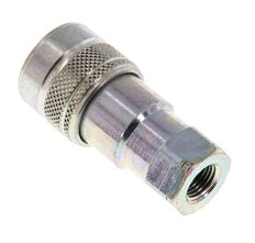 Steel DN 5 Hydraulic Coupling Socket 1/8 inch Female NPT Threads ISO 7241-1 B D 10.9mm