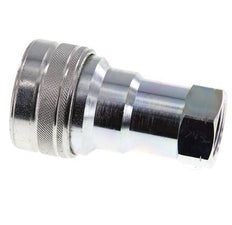 Steel DN 20 Hydraulic Coupling Socket 3/4 inch Female NPT Threads ISO 7241-1 B D 31.4mm