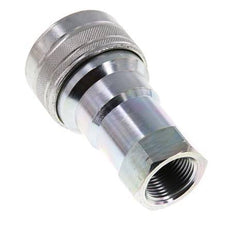Steel DN 20 Hydraulic Coupling Socket 3/4 inch Female NPT Threads ISO 7241-1 B D 31.4mm