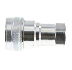 Steel DN 40 Hydraulic Coupling Socket 1 1/2 inch Female NPT Threads ISO 7241-1 B D 44.5mm