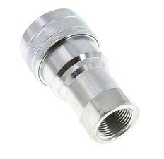 Steel DN 25 Hydraulic Coupling Socket 1 inch Female NPT Threads ISO 7241-1 B D 37.8mm
