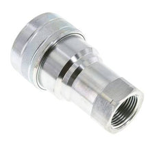 Steel DN 40 Hydraulic Coupling Socket 1 1/2 inch Female NPT Threads ISO 7241-1 B D 44.5mm