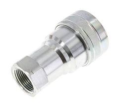 Steel DN 40 Hydraulic Coupling Socket 1 1/2 inch Female NPT Threads ISO 7241-1 B D 44.5mm