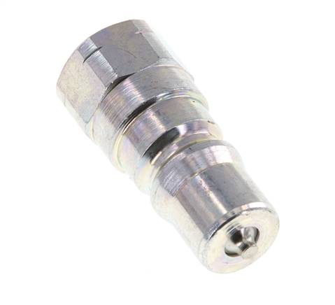 Steel DN 5 Hydraulic Coupling Plug 1/8 inch Female NPT Threads ISO 7241-1 B D 10.9mm