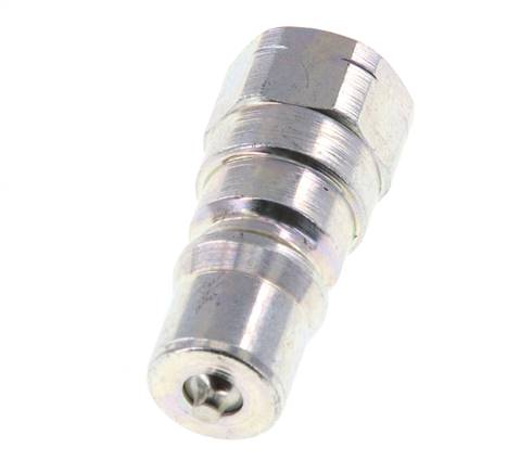 Steel DN 5 Hydraulic Coupling Plug 1/8 inch Female NPT Threads ISO 7241-1 B D 10.9mm
