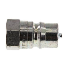 Steel DN 12.5 Hydraulic Coupling Plug 1/2 inch Female NPT Threads ISO 7241-1 B D 23.5mm