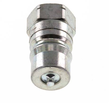 Steel DN 12.5 Hydraulic Coupling Plug 1/2 inch Female NPT Threads ISO 7241-1 B D 23.5mm