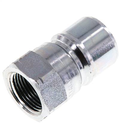 Steel DN 20 Hydraulic Coupling Plug 3/4 inch Female NPT Threads ISO 7241-1 B D 31.4mm