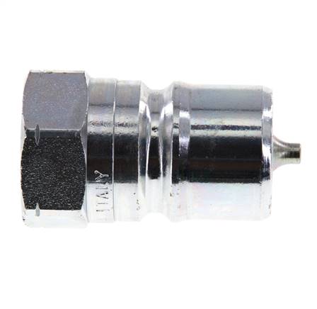 Steel DN 20 Hydraulic Coupling Plug 3/4 inch Female NPT Threads ISO 7241-1 B D 31.4mm
