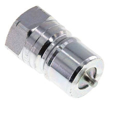 Steel DN 20 Hydraulic Coupling Plug 3/4 inch Female NPT Threads ISO 7241-1 B D 31.4mm