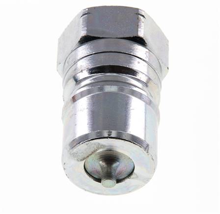 Steel DN 20 Hydraulic Coupling Plug 3/4 inch Female NPT Threads ISO 7241-1 B D 31.4mm