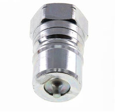 Steel DN 20 Hydraulic Coupling Plug 3/4 inch Female NPT Threads ISO 7241-1 B D 31.4mm