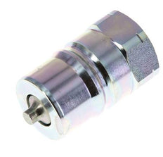 Steel DN 40 Hydraulic Coupling Plug 1 1/2 inch Female NPT Threads ISO 7241-1 B D 44.5mm