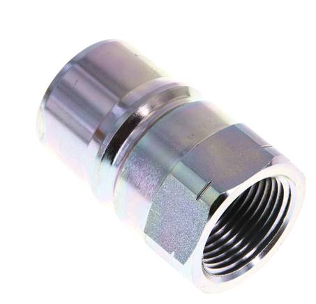 Steel DN 50 Hydraulic Coupling Plug 2 inch Female NPT Threads ISO 7241-1 B D 63.2mm
