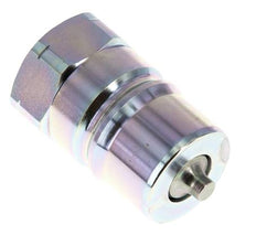 Steel DN 40 Hydraulic Coupling Plug 1 1/4 inch Female NPT Threads ISO 7241-1 B D 44.5mm