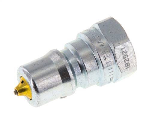 Steel DN 6.3 Hydraulic Coupling Plug G 1/4 inch Female Threads Pressure Eliminator ISO 7241-1 B D 14.2mm