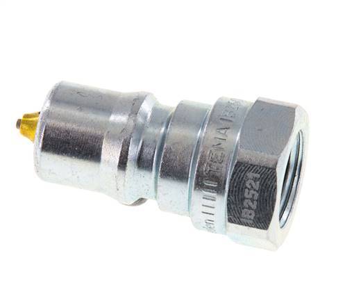 Steel DN 6.3 Hydraulic Coupling Plug G 1/4 inch Female Threads Pressure Eliminator ISO 7241-1 B D 14.2mm