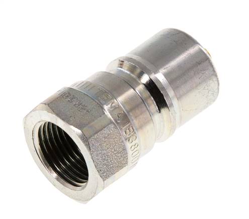 Steel DN 10 Hydraulic Coupling Plug G 3/8 inch Female Threads Pressure Eliminator ISO 7241-1 B D 19.1mm
