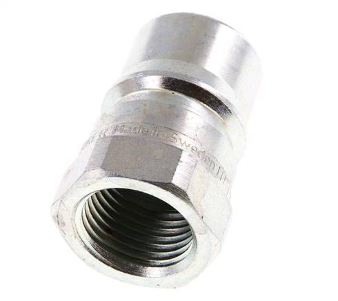 Steel DN 12.5 Hydraulic Coupling Plug G 1/2 inch Female Threads Pressure Eliminator ISO 7241-1 B D 23.5mm