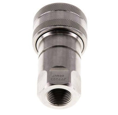 Stainless Steel DN 10 Hydraulic Coupling Socket G 3/8 inch Female Threads ISO 7241-1 B D 19.1mm