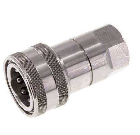 Stainless Steel DN 12.5 Hydraulic Coupling Socket G 1/2 inch Female Threads ISO 7241-1 B D 23.5mm