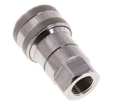 Stainless Steel DN 12.5 Hydraulic Coupling Socket G 1/2 inch Female Threads ISO 7241-1 B D 23.5mm