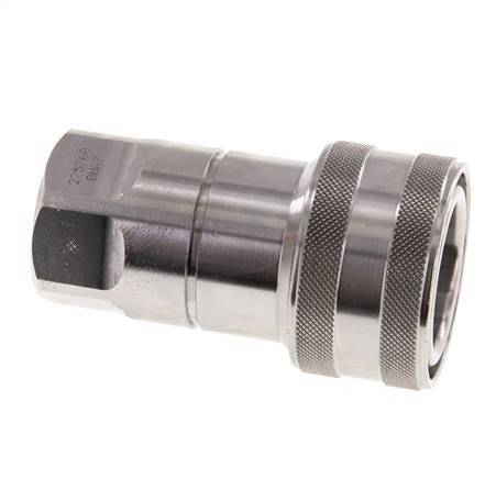 Stainless Steel DN 12.5 Hydraulic Coupling Socket G 1/2 inch Female Threads ISO 7241-1 B D 23.5mm