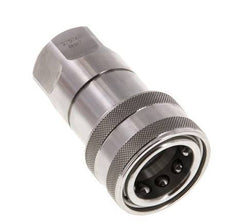 Stainless Steel DN 12.5 Hydraulic Coupling Socket G 1/2 inch Female Threads ISO 7241-1 B D 23.5mm