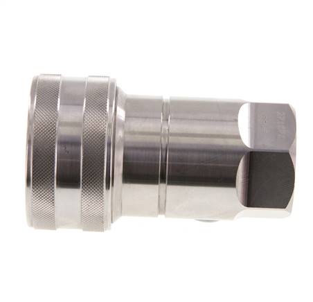 Stainless Steel DN 20 Hydraulic Coupling Socket G 3/4 inch Female Threads ISO 7241-1 B D 31.4mm