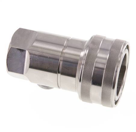 Stainless Steel DN 20 Hydraulic Coupling Socket G 3/4 inch Female Threads ISO 7241-1 B D 31.4mm