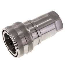 Stainless Steel DN 40 Hydraulic Coupling Socket G 1 1/2 inch Female Threads ISO 7241-1 B D 44.5mm