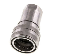 Stainless Steel DN 50 Hydraulic Coupling Socket G 2 inch Female Threads ISO 7241-1 B D 63.2mm