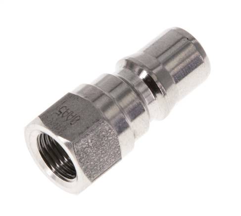 Stainless Steel DN 5 Hydraulic Coupling Plug G 1/8 inch Female Threads ISO 7241-1 B D 10.9mm