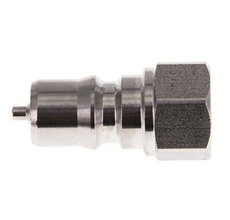 Stainless Steel DN 6.3 Hydraulic Coupling Plug G 1/4 inch Female Threads ISO 7241-1 B D 14.2mm